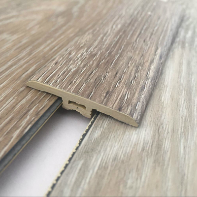 Wood Grain PVC Flooring Accessories Skirting Board Sound Insulation Length 2400mm