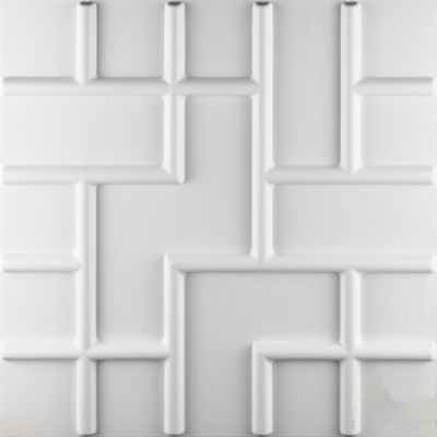 Square Shape 3D PVC Wall Panels Size 500 * 500mm / 300 * 300mm / Customized