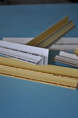 Laminated Ceiling Tile Accessories Moisture Proof Main Material PVC Resin / Calcium Carbonate