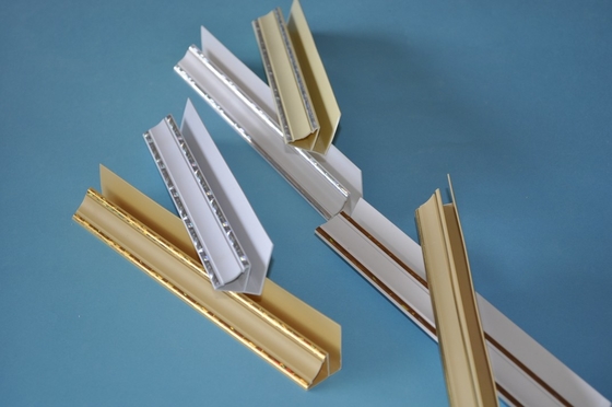 Laminated Ceiling Tile Accessories Moisture Proof Main Material PVC Resin / Calcium Carbonate