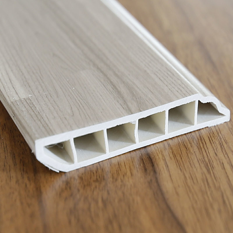 Scuff Resistant PVC Baseboard Moulding , Vinyl Flooring Accessories 100% Virgin Material
