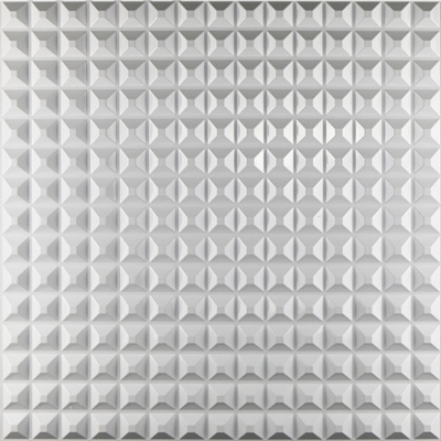 Self Adhesive 3D White Wall Panels , Modern 3D Wall Panels PVC Material