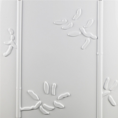 Indoor Decorative 3D PVC Wall Panels Lightweight Easy Installation IOS Approved